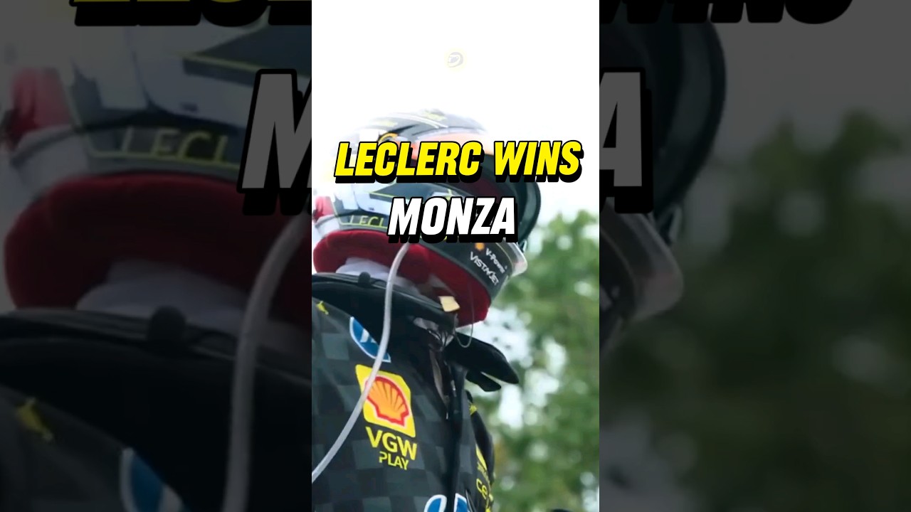 Charles Leclerc wins the Italian GP beating both McLarens.