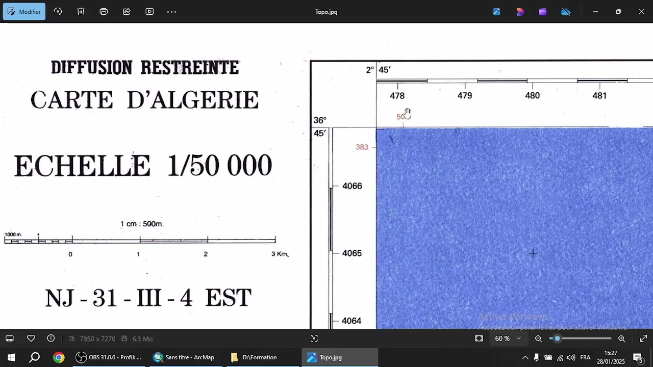 Géoréférencement ArcGis 1