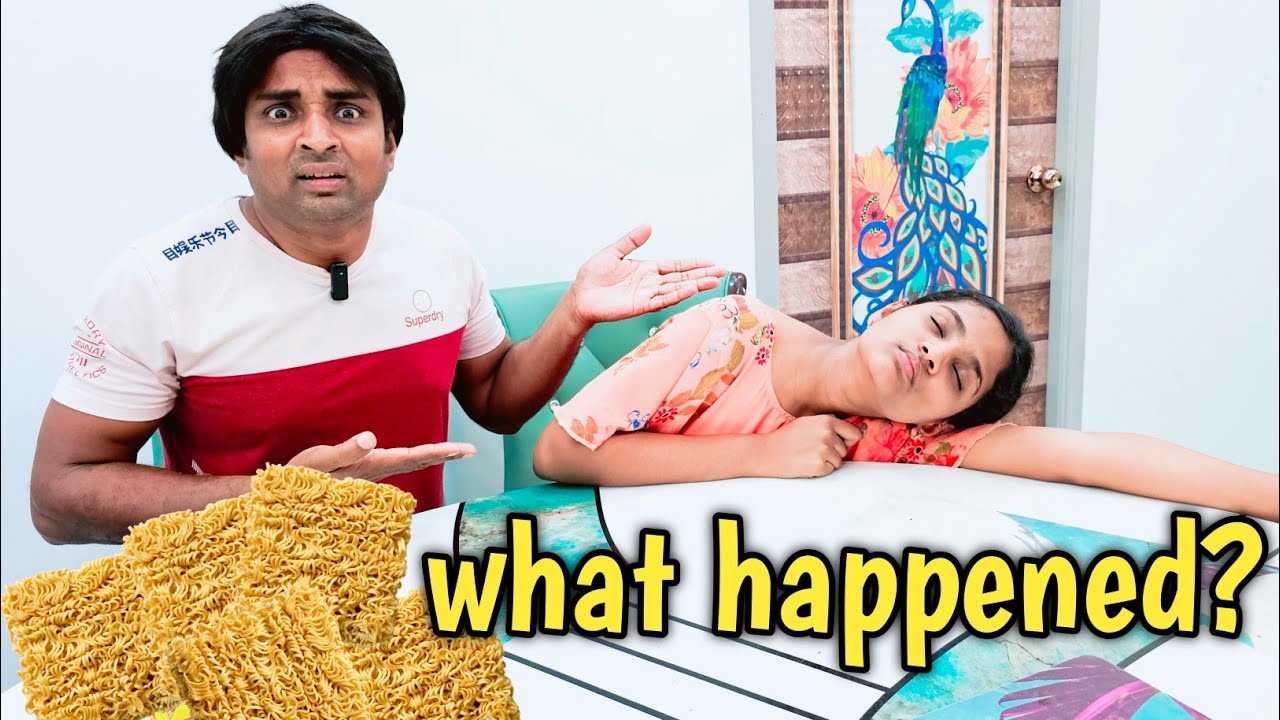 What happened to Monika after eat noodle 🍜 | comedy video | funny video | Prabhu sarala lifestyle