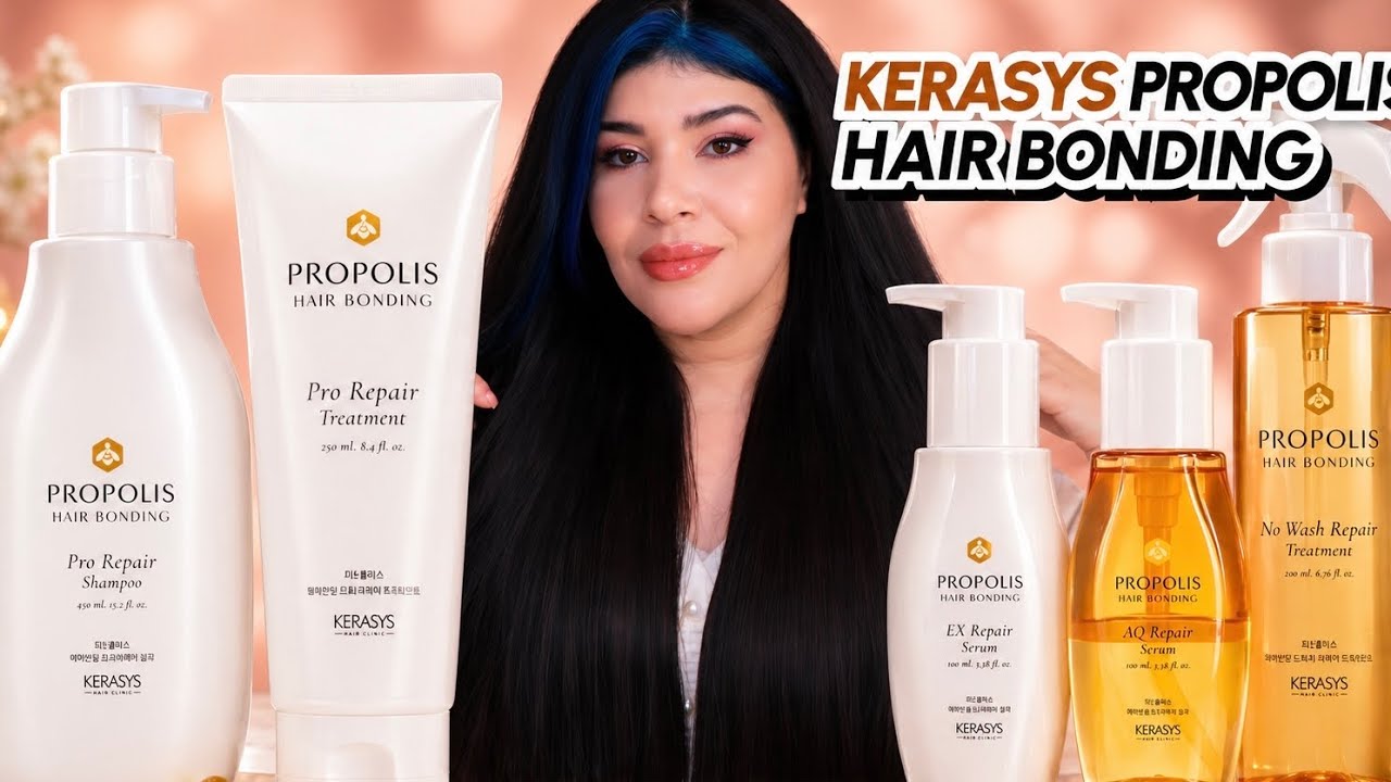 🍯 KERASYS PROPOLIS HAIR BONDING: Nutrição profunda e muito brilho