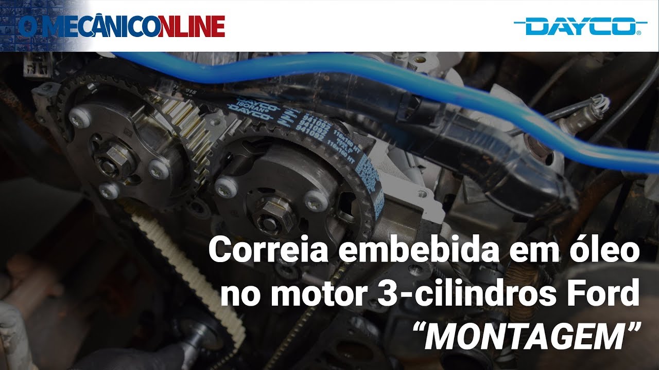 Troca da correia embebida em óleo no motor 3-cilindros Ford - parte 2: montagem