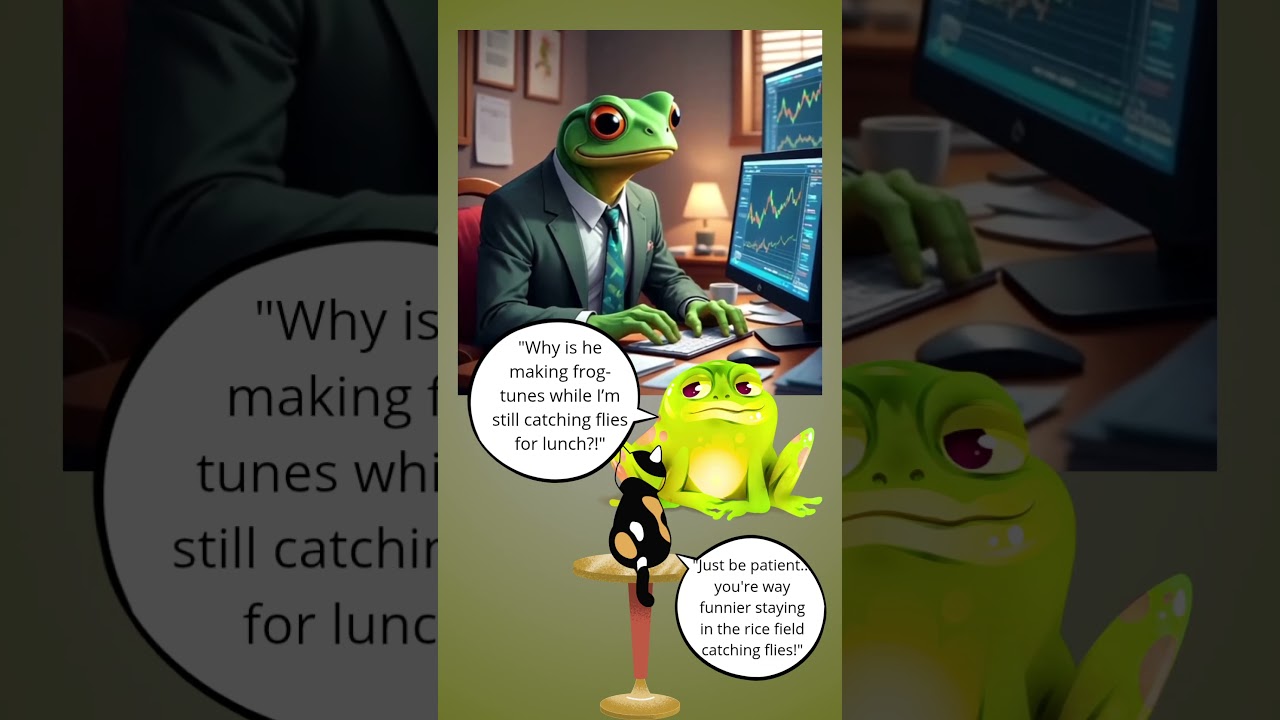 Frog Boss in a Tie – Trading Like a Pro! 