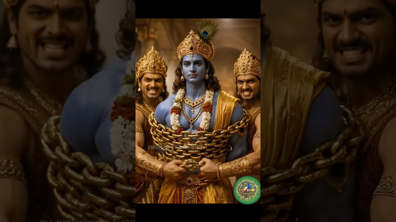 కృష్ణుడిని గొలుసులతో బంధించారని మీకు తెలుసా? 😱 #shorts #krishna #mahabharat #viral #devotional