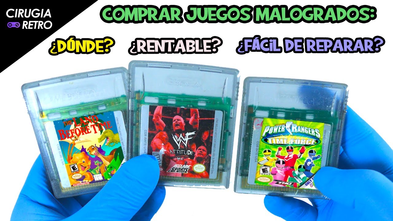 El mejor método para reparar cartuchos de Game Boy / Lote de Juegos Malogrados de eBay / Nintendo