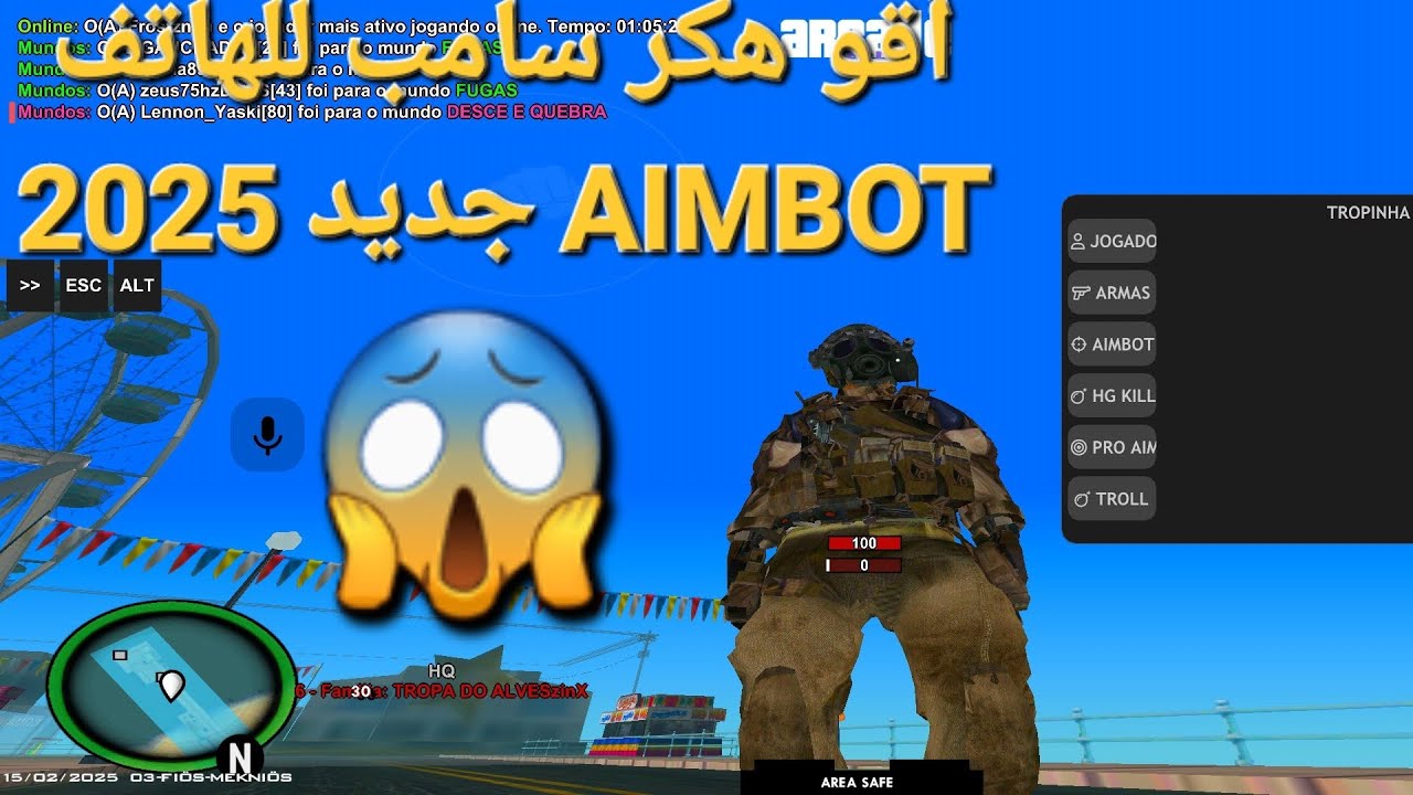 تحميل أقو هكر🖤 AIMBOT للهاتف😱 وا تخريب سيرفر TROLL+WAL HACH جديد 2025😱🌟