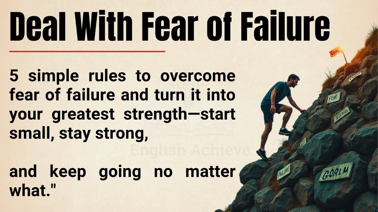 How to Overcome Fear of Failure: 5 Powerful Rules to Build Unstoppable Confidence🔥|| Graded Reader✅
