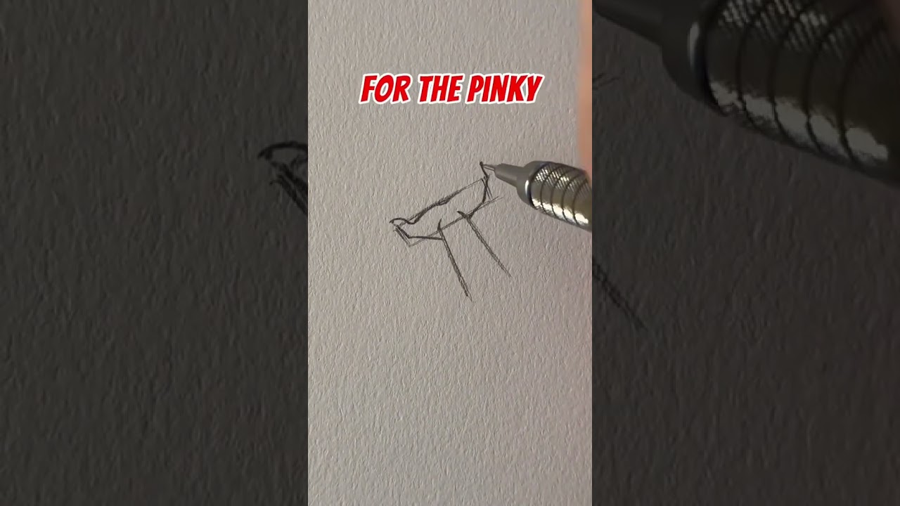 how to draw Open hand ✋