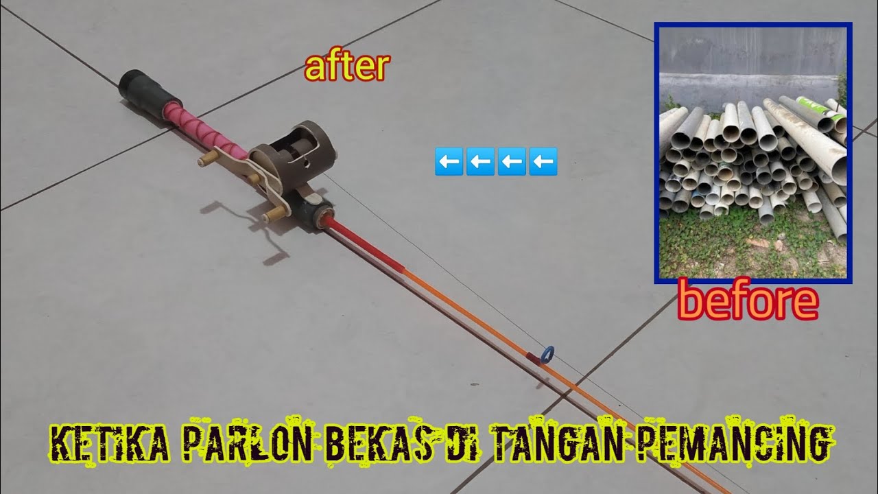 amazing!! membuat reel baitcasting dari paralon bekas/pvc