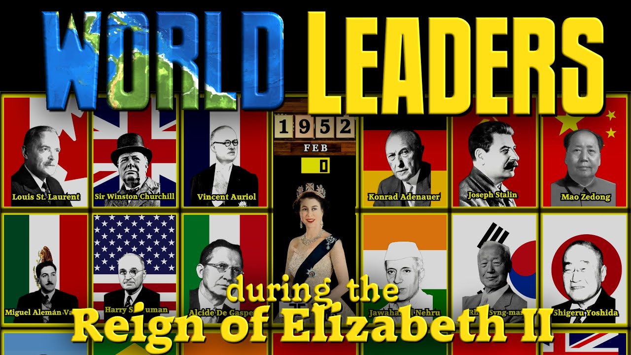 World Leaders during the reign of Elizabeth II (1952-2022)