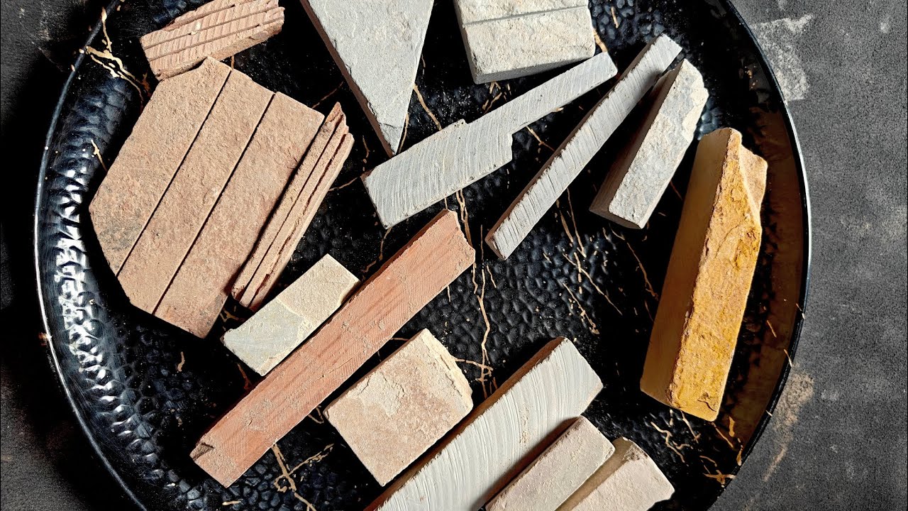 💥🖤♥️🤍Dry Scraping of Full Plate of Mix Slates🤍♥️🖤