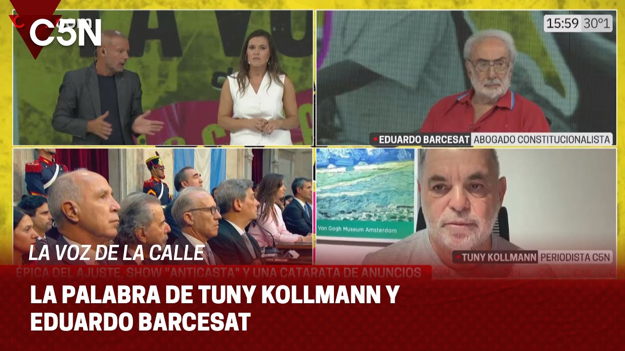 TUNY KOLLMANN y EDUARDO BARCESAT analizaron el DISCURSO de MILEI en el CONGRESO