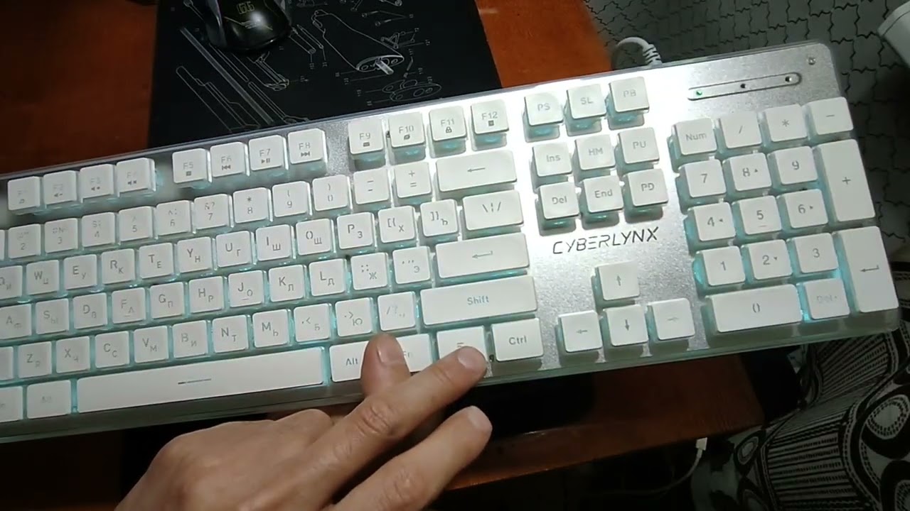 Cyberlynx IP104 мембранная клавиатура белая 