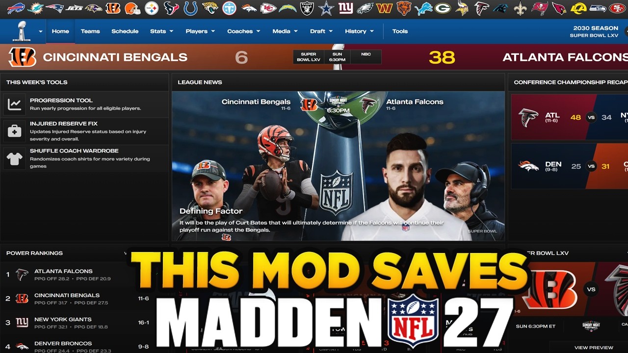 Этот мод СПАСАЕТ режим франшизы в Madden 27