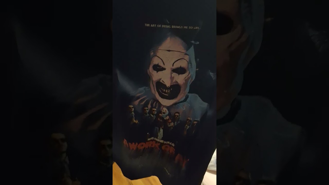 My Terrifier shirts/long sleeved shirts/hoodies to date (excluding one or two in dirty ass laundry) 