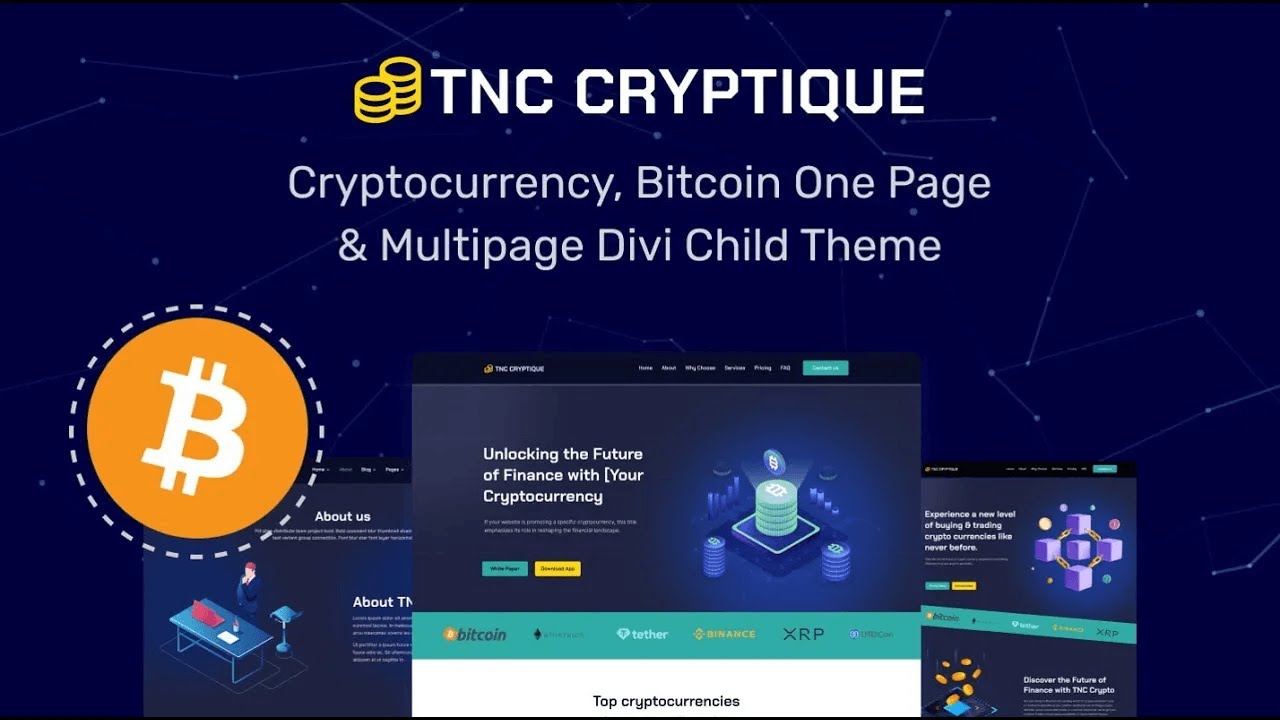 Divi Child Theme For Cryptocurrency - TNC Cryptique