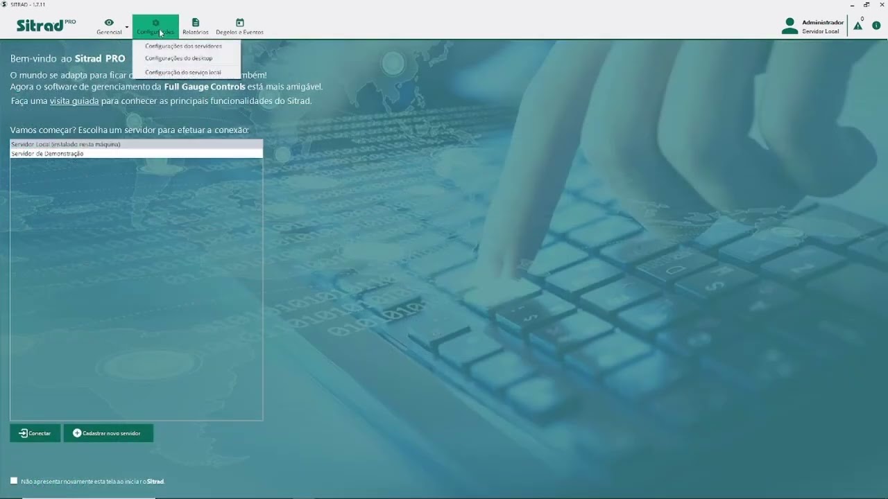 Sitrad Pro: realizando backups - Português