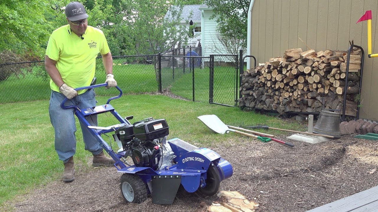 Tractorless Time with Tim!  Stump Grinding Alternative?