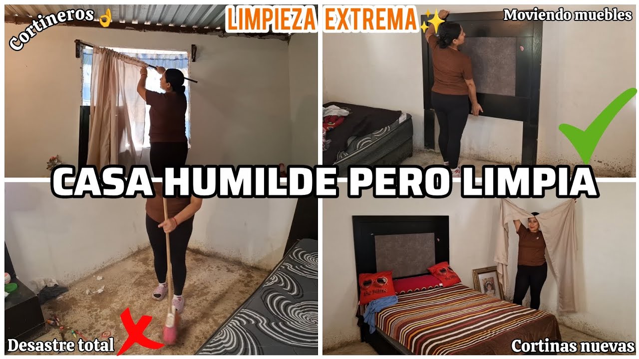 CASA HUMILDE PERO LIMPIA🏡//LIMPIEZA EXTREMA🧹||MEJORANDO ESPACIOS✔️-MOVIENDO MUEBLES✅️LIMPIA CONMIGO💪