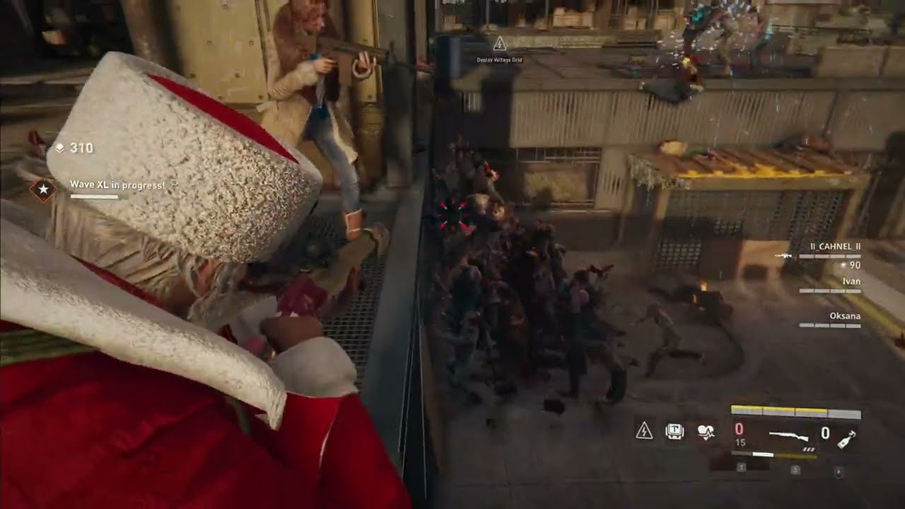 World War Z Santa Popov Special Horde Mode XL Arizona Hard Difficulty 33 Waves Exterminator Gameplay