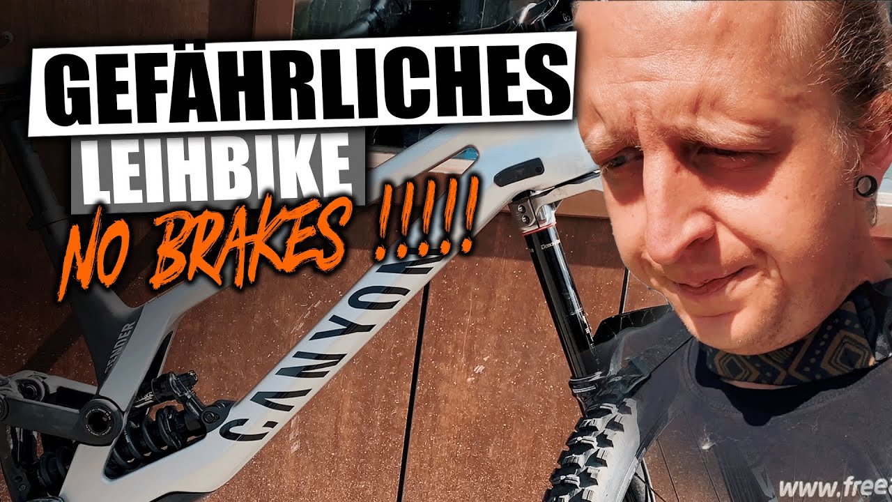 Leihbike ohne Bremse -  Saalbach Hinterglemm Blue Line Canyon Sender Test #09