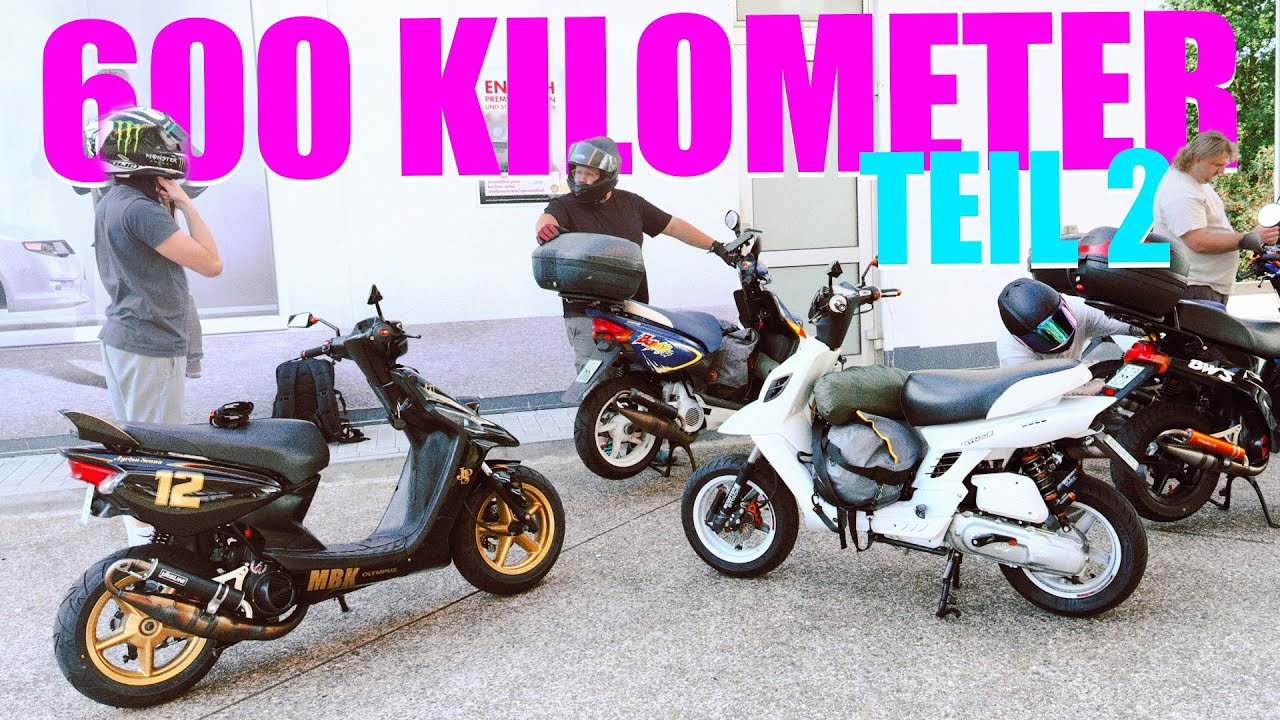 Gro&szlig;e Roller Tour 2025 - TEIL 2 - MBK BOOSTER TUNING im Langstreckentest