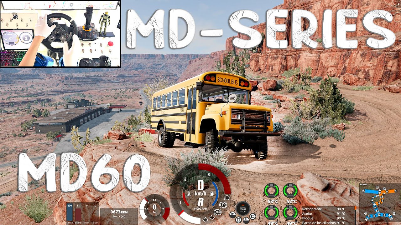 BeamNG.Drive | New Update New All-Terrain Buses MD-SERIES MD60 | Logitech g920 relaxing