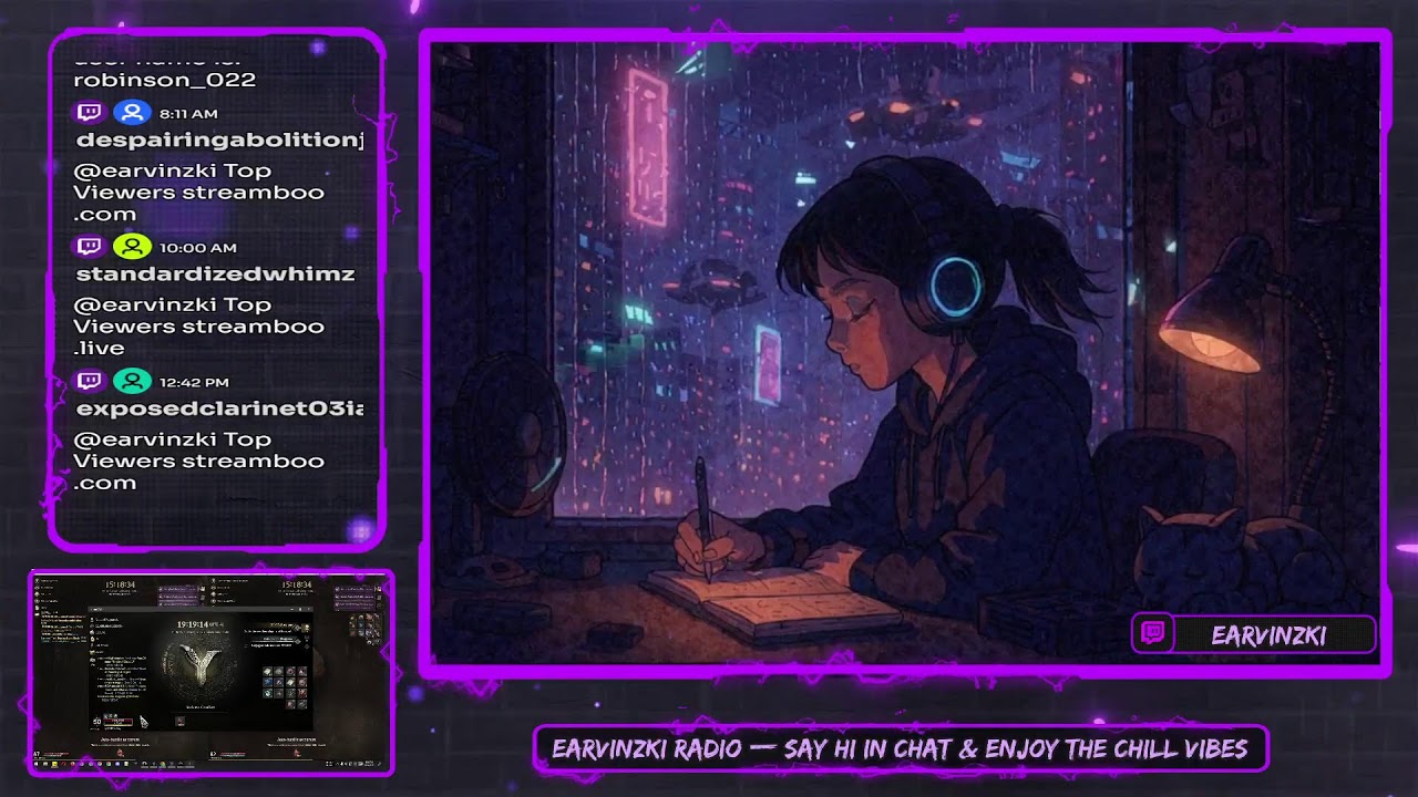 🌧️ Lofi Chill Beats 🎧 | Study • Work • Relax — 10H Live Lofi Radio | NC ⚔️ YMIR