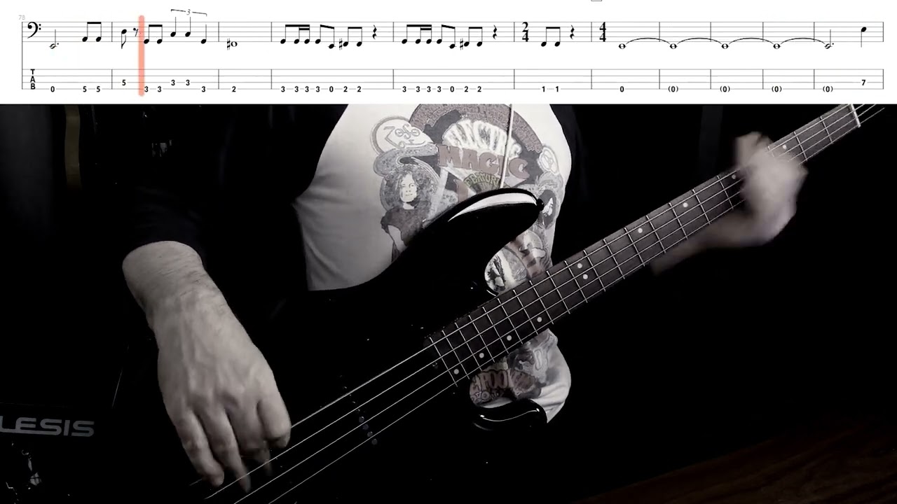 Blackened-Bass Tab-Bass Cover-Metallica-SchecterJ-4 Bass