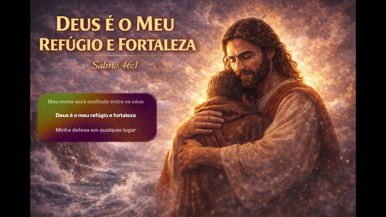 Refúgio Seguro. Inspirada em Salmo 46:1. #fe #deuscuidademim #jesus #motivacional #paz #louvor