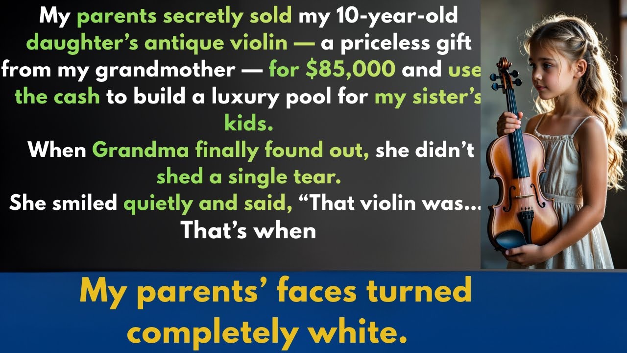 My Parents SOLD My Daughter's $85,000 Violin Behind My Back... Then Grandma DESTROYED Them