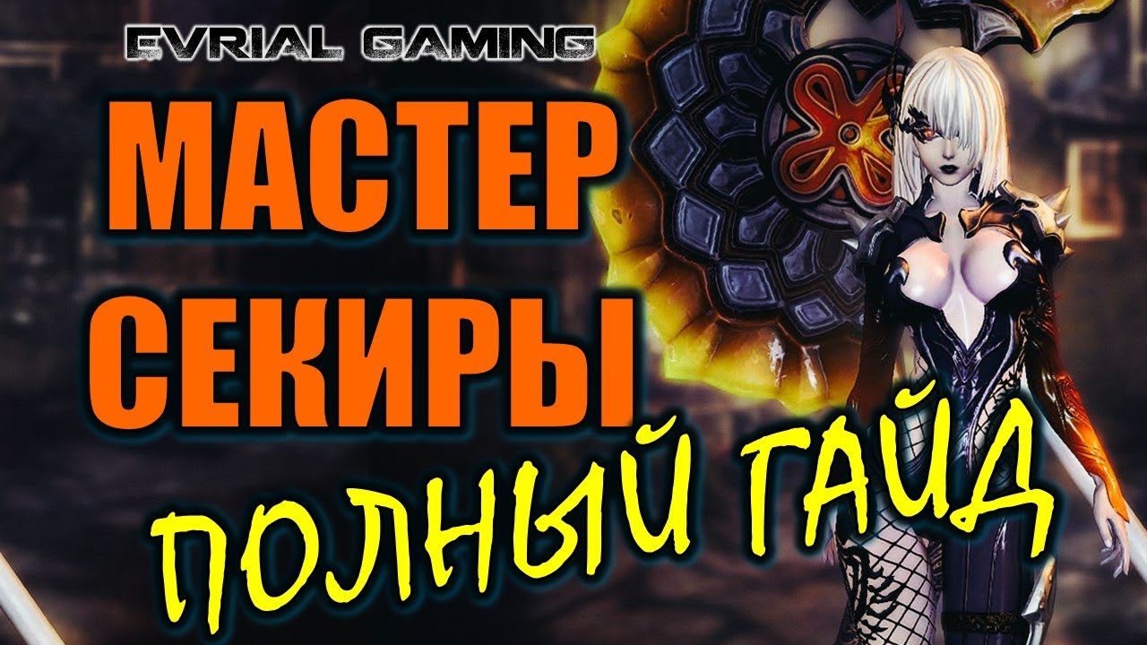 Мастер СЕКИРЫ Актуальный ГАЙД на ДЕСТРА Blade and Soul Destroyer Экипировка Умения Комбо
