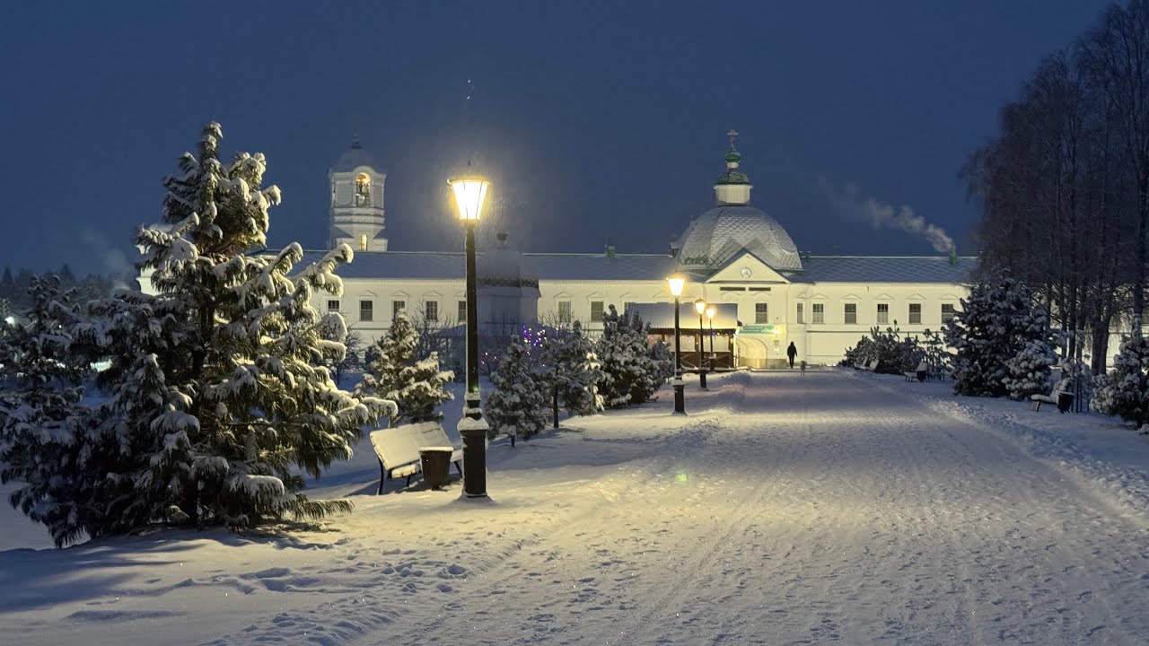 Великое повечерие. Свято-Троицкий Александра Свирского монастырь.