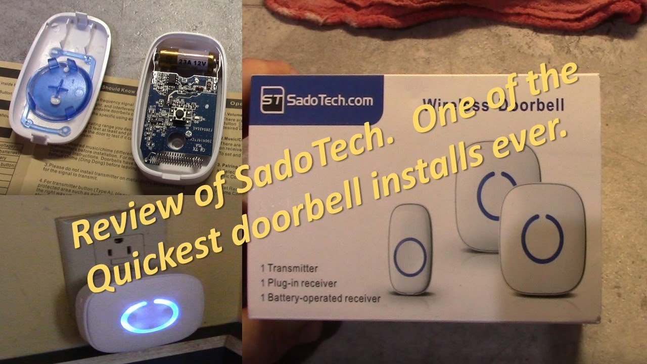 SadoTech Waterproof Doorbell & Chimes Wireless Kit Model CXRi