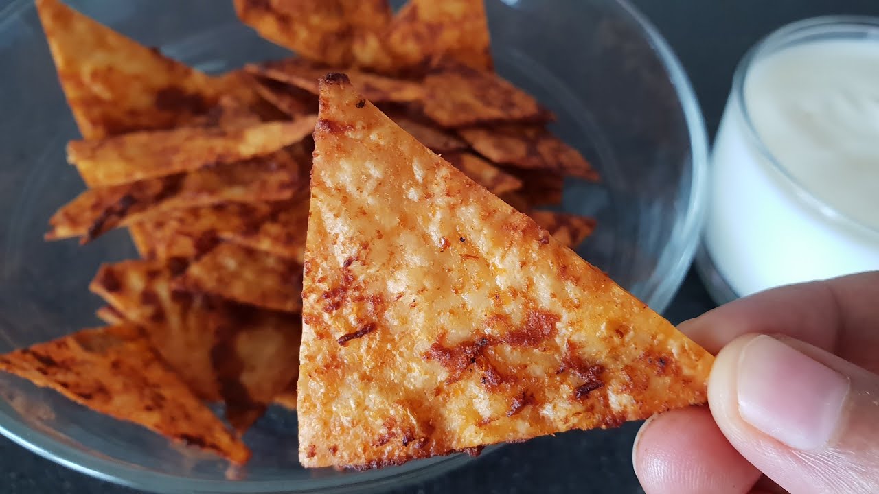 2 Lavaş ekmeğinden 2 tepsi cips tarifi/ev yapımı cips