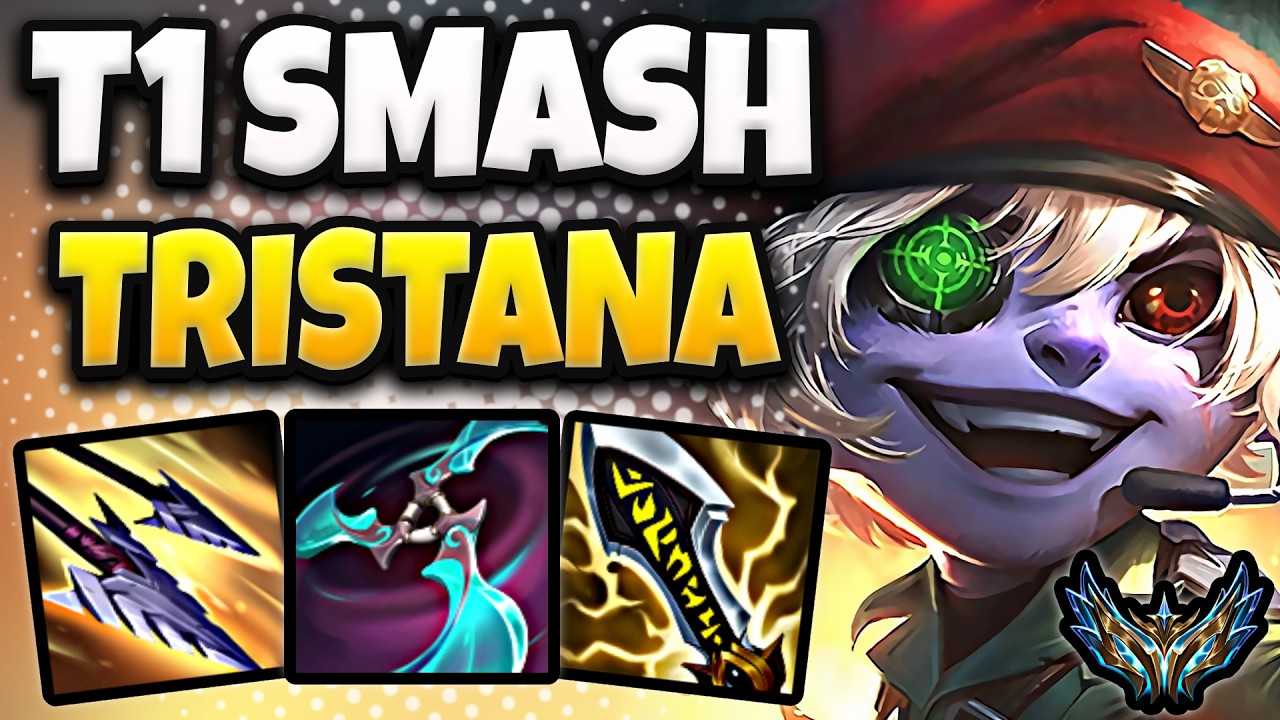 T1 Smash Tristana vs Ezreal [ ADC ] Korea Challenger 1526 LP | Patch 25.19