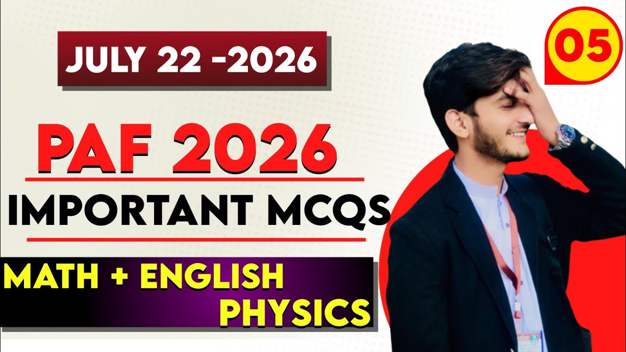paf test preparation 2026| paf airman test preparation 2026| Pakistan airforce initial test 2026