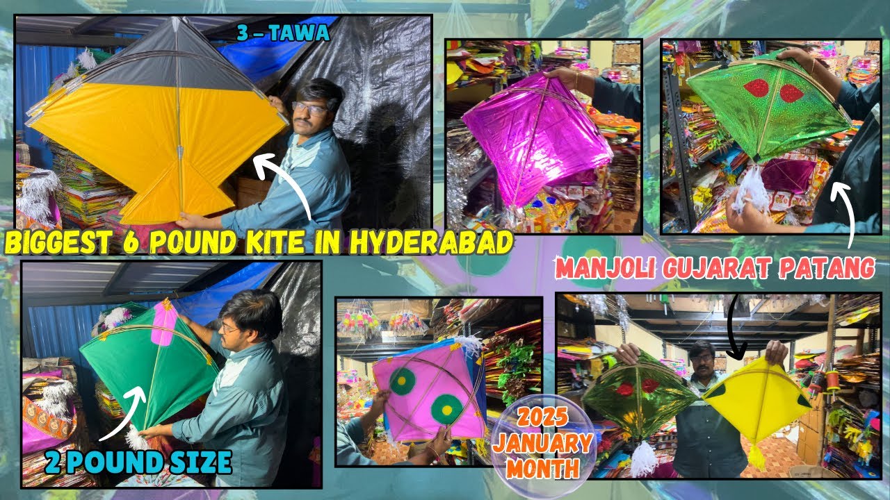 Exploring RK Kites Shop, Dhoolpet Biggest 6 Pound & 2 Pound Kites – January 2025 #dhoolpet #kites