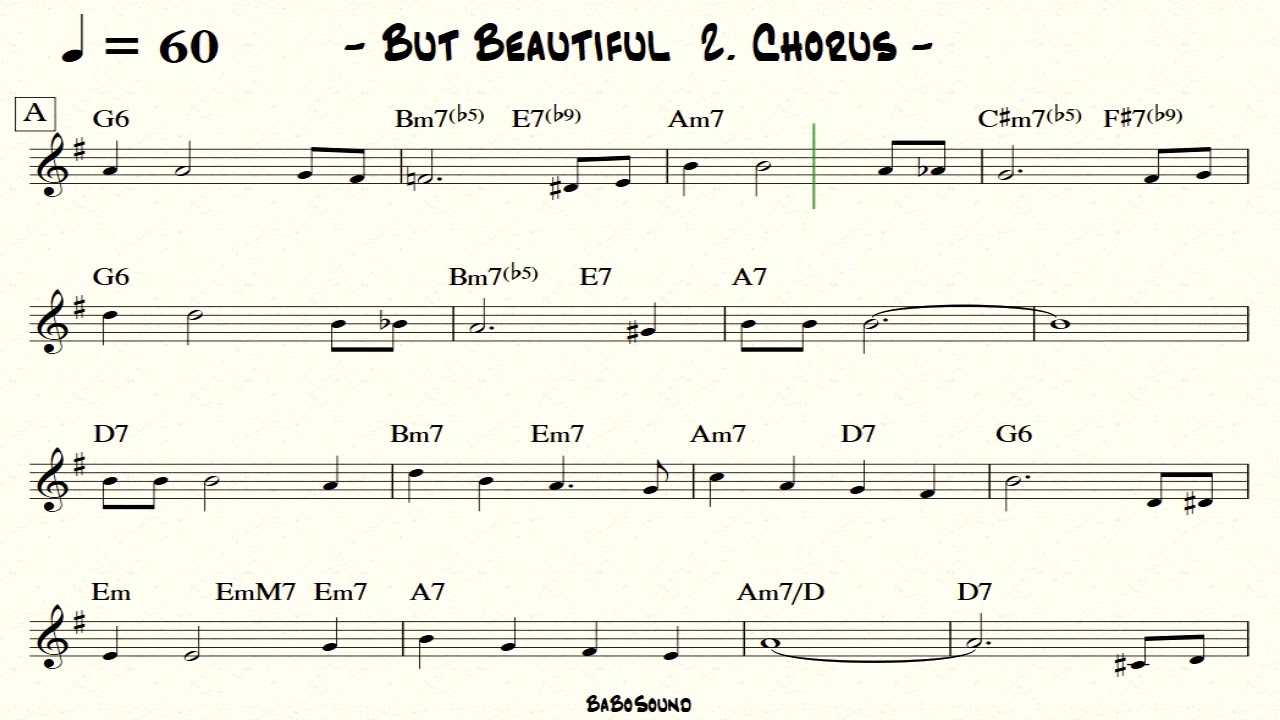 But Beautiful Backing Track