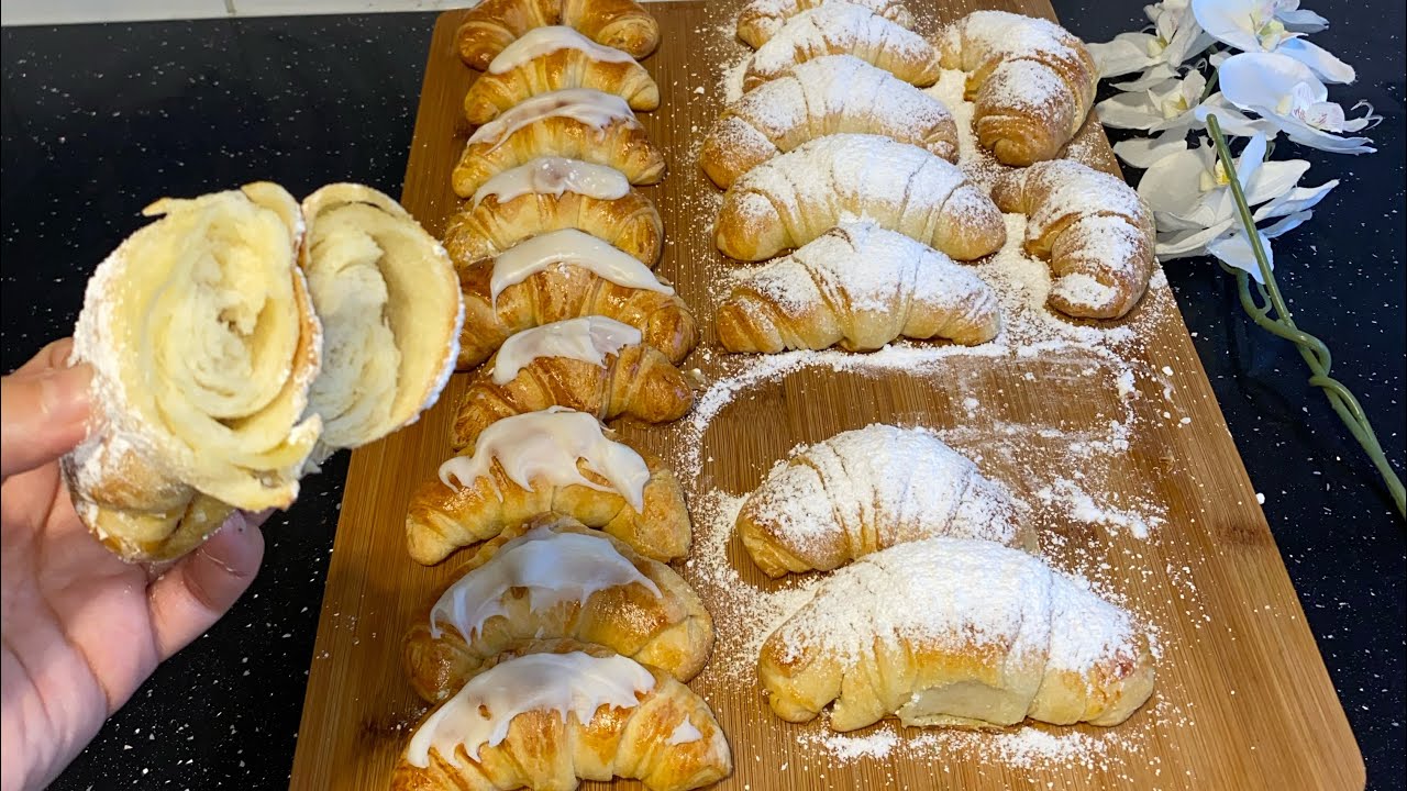 Des croissants briochés pour un bon goûter en famille 🥐☕️💕 ingrédients ⬇️