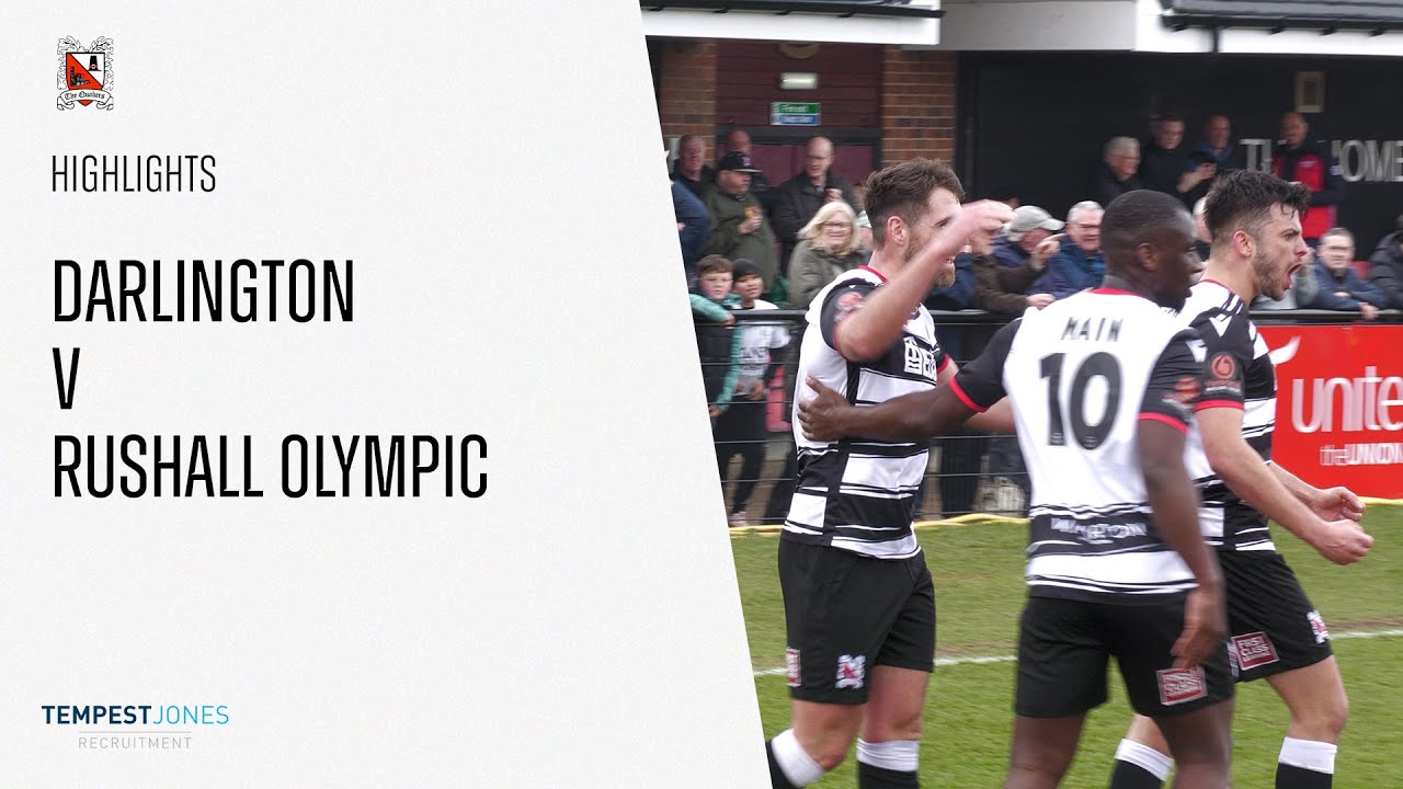 Match Highlights: Darlington v Rushall Olympic (National League North)