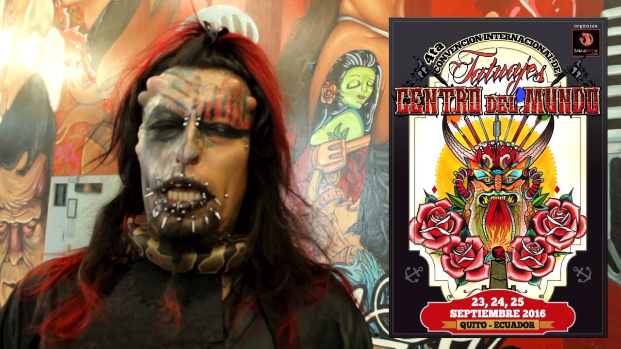 Caim en la Convenci&oacute;n Internacional de Tatuajes Mitad del Mundo Ecuador 2016