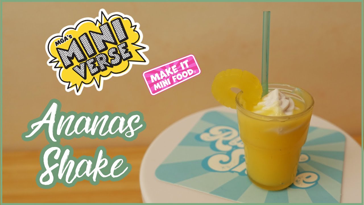 Mini Ananas Shake - DIY MINIVERSE make it Mini Food CAFE Serie 1 