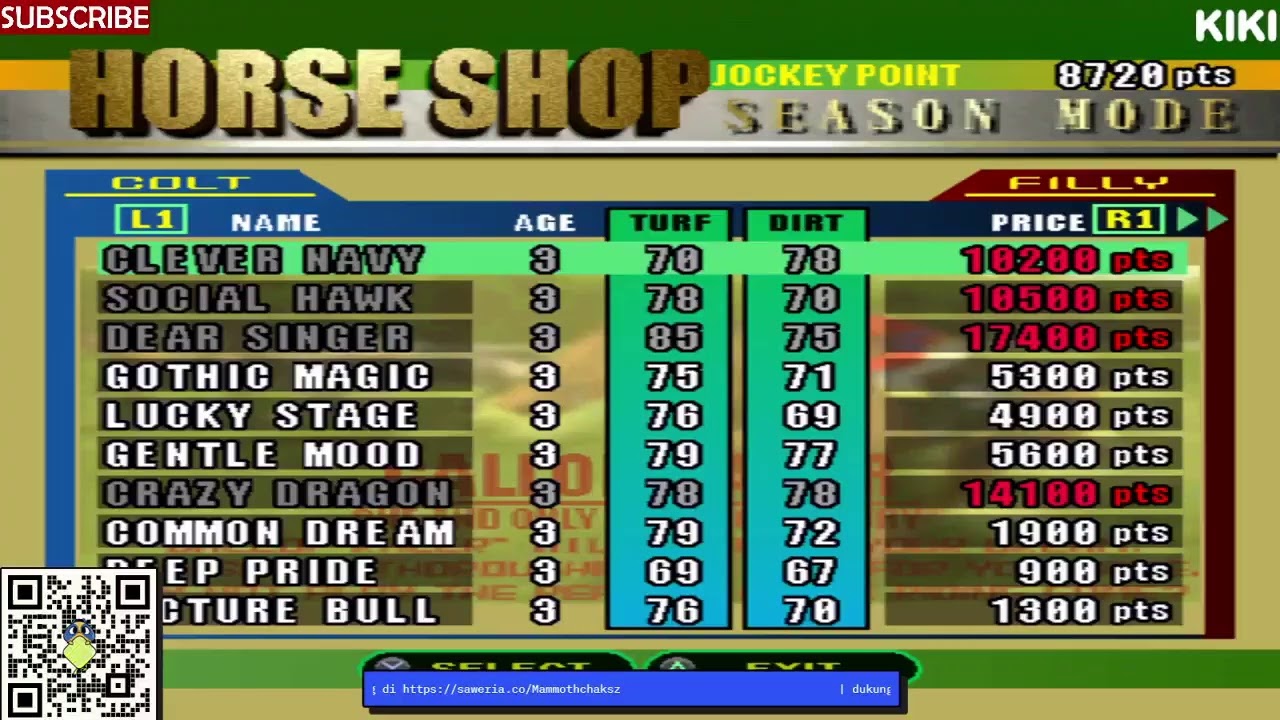 Gallop Racer 2000 - Kuda kematian