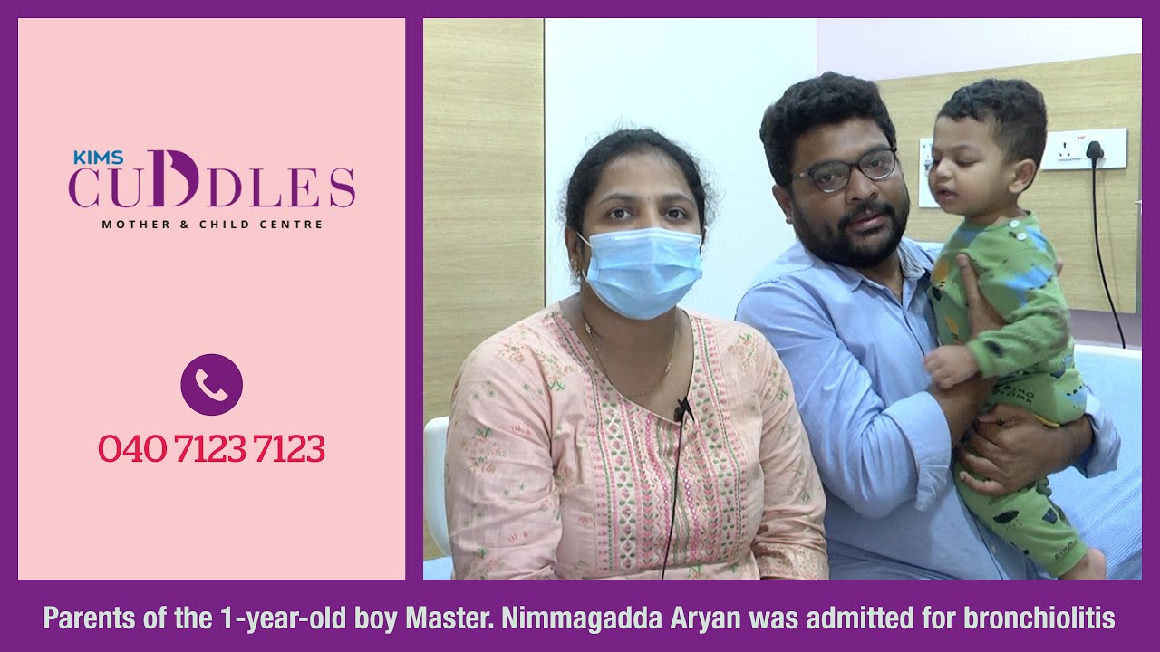 1-year-old boy with bronchiolitis successfully treated and got discharged | KIMS Cuddles