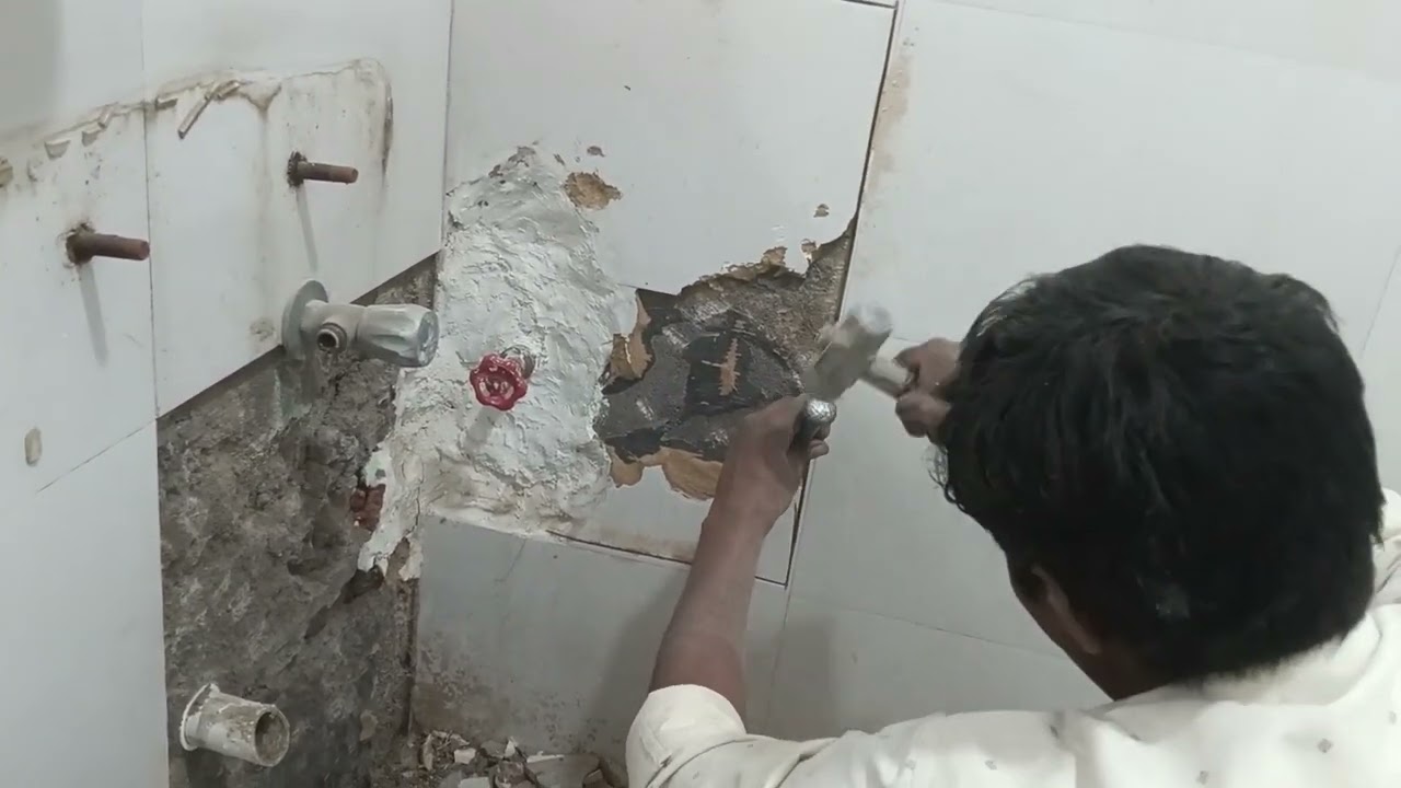 Bathroom repair work #यूट्यूबवीडियो #tilesgop 🙏✅🌹💯👍👍👍👍