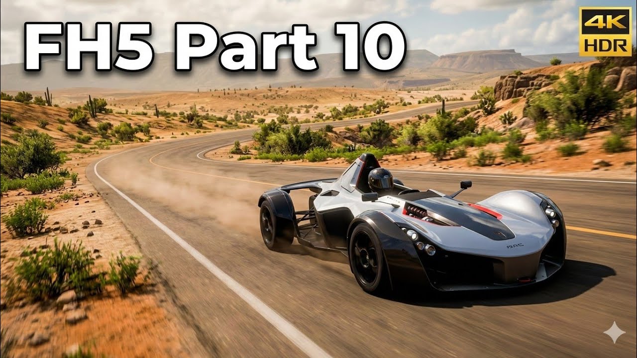 Forza Horizon 5 Gameplay – BAC Mono High-Speed Desert Run (No Commentary)