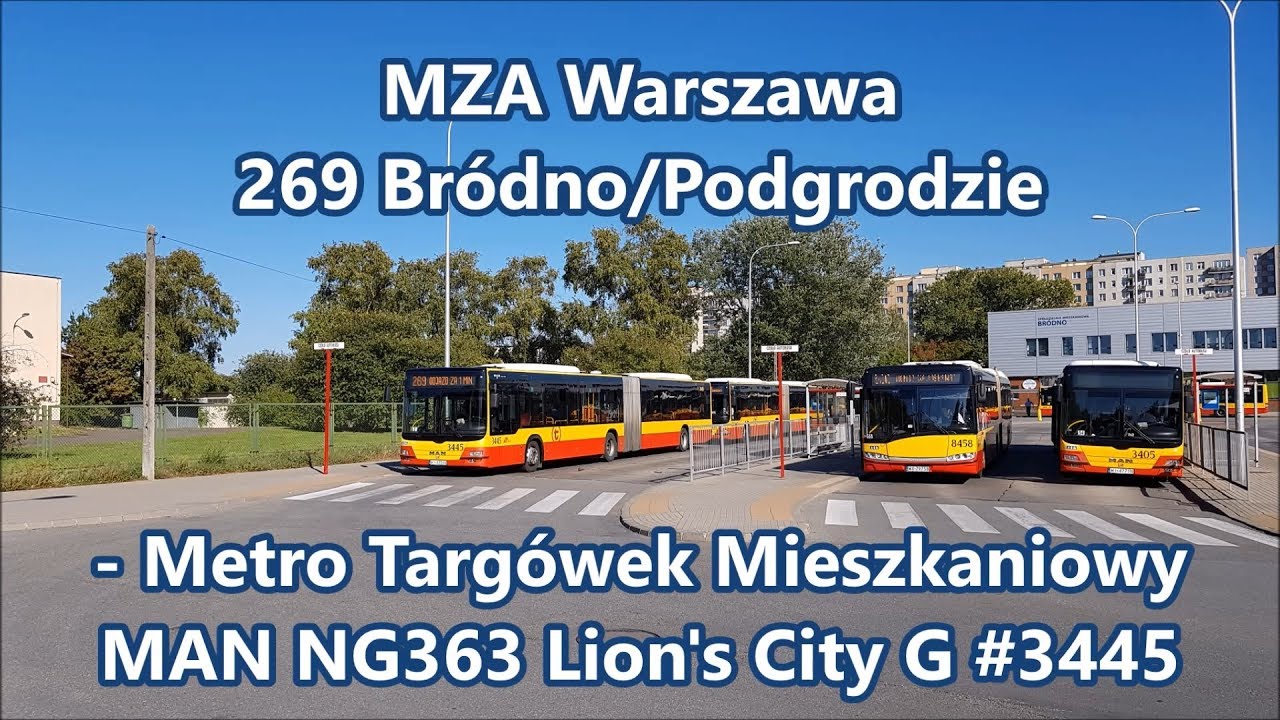 MZA Warszawa - linia 269, MAN NG363 Lion's City G #3445