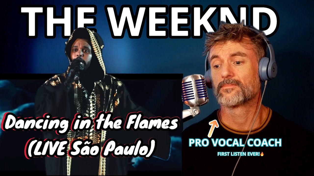 Pro Vocal Coach Reacts: THE WEEKND-‘Dancing in the Flames’ São Paulo Live