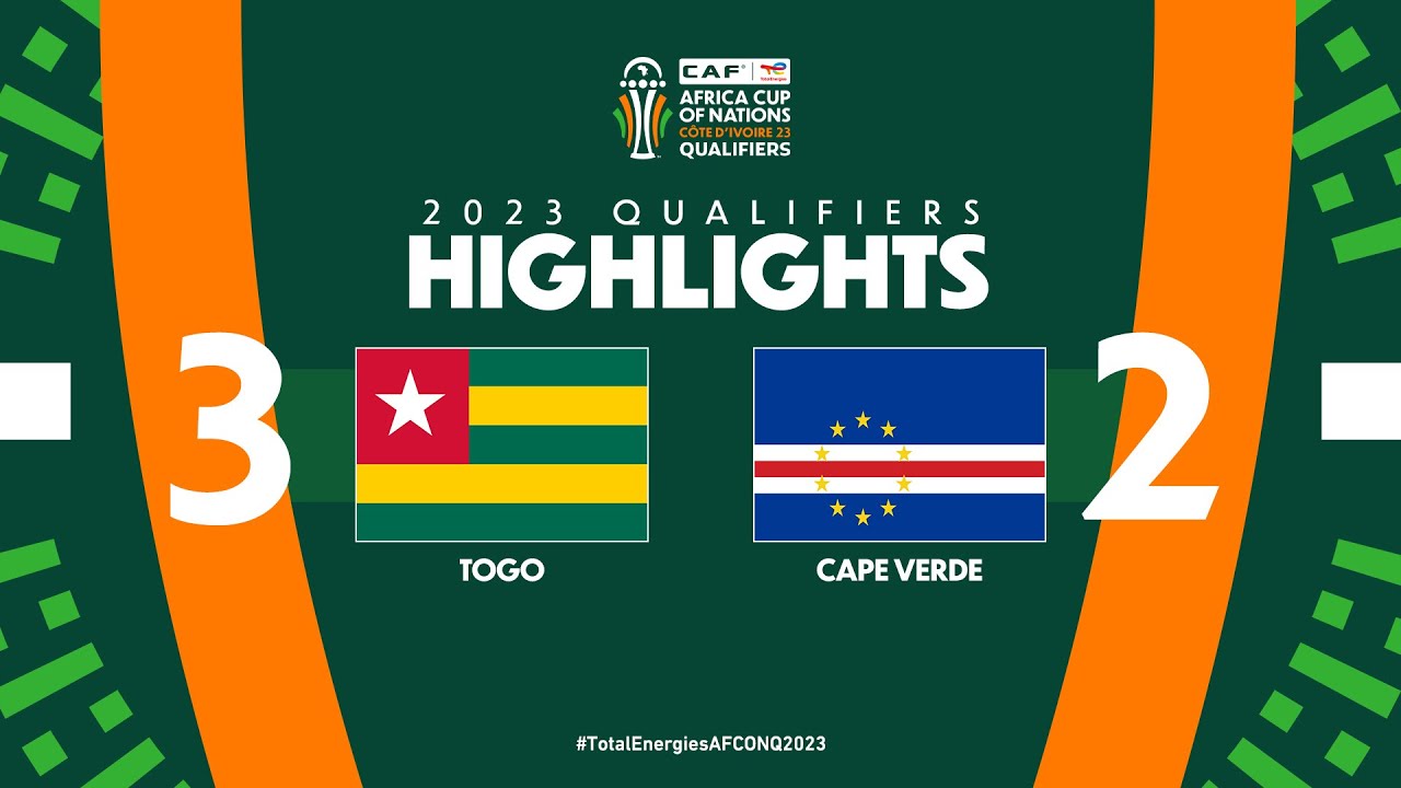 Togo 🆚 Cape Verde | Highlights - #TotalEnergiesAFCONQ2023 - MD6 Group B
