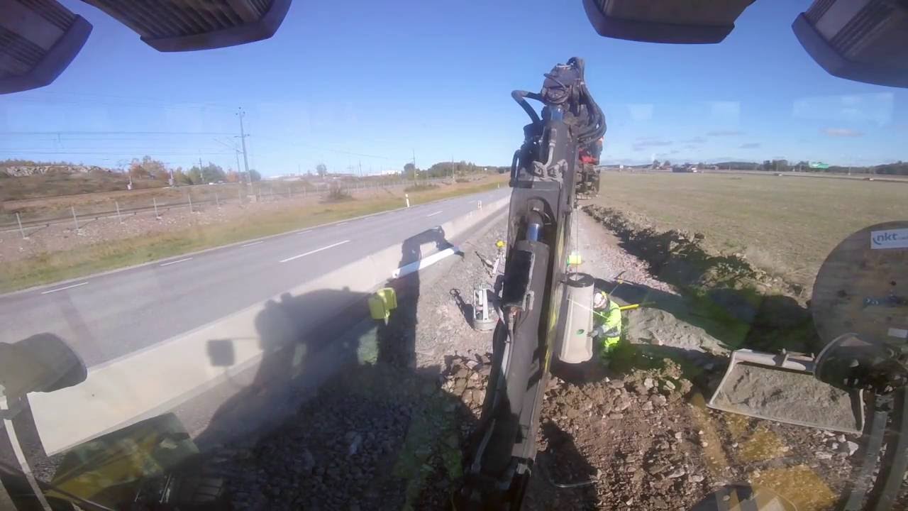 Huddig 1260 på gång/cykelbana projekt